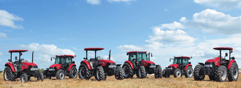 COMFORT COMES STANDARD. A new ergonomically designed cab or a no-nonsense ROPS platform INCREASED POWER. The Farmall JX range features a range topping 110 hp model LOADERS FIT FOR EVERY TASK.