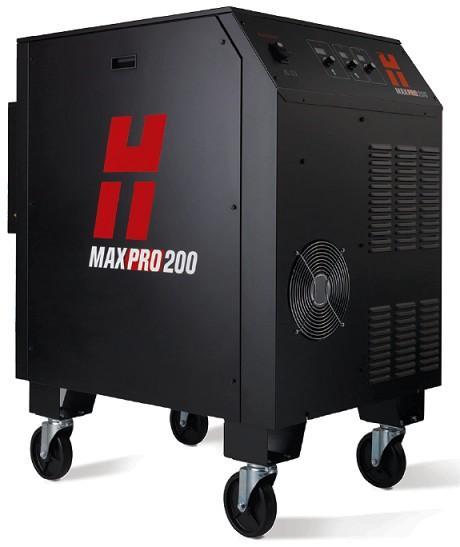 MAIN FEATURES: i) MAX PRO 200: -The MAXPRO200 plasma cutting system achieves impressive cut speeds, consistent cut quality and exceptional consumable life with air or oxygen plasma gas.