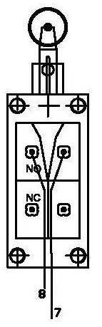 The above wiring diagram is applicable to the version without mechanical safety