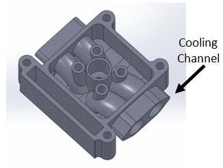 divide the cylinder head into two parts. This is called packaging and any adjustments on the positions of the component can easily be made with the cardboard model.