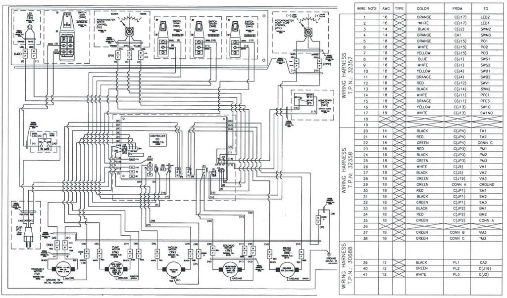Wiring Diagram, Model:990 "