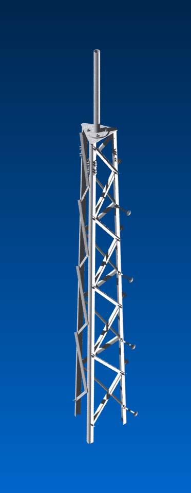 Lightweight Self-Supporting Towers WORLDWIDE MULTIPLE USES The NELLO NSV series of self supporting towers provides a very efficient and cost effective way of supporting a vast array of lightweight
