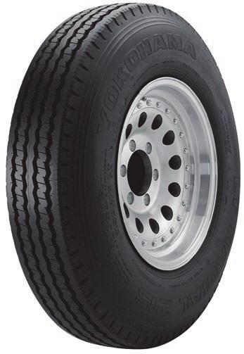 RY215 Utility/Commercial Features Tapered Multi-Kerf Shoulder Wide Groove and Deep Kerfs High Turn-Up Construction and Bead Filler Polyester Carcass with Steel Belts Benefits Prolongs tread life and