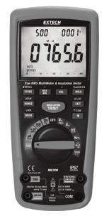 3-Phase Tester 480403 FLIR (EXTECH) 1 RMS MultiMeter/Insulation Tester,