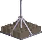 Accessories (Canadian List) Light Duty Ballast Mounts The non-penetrating Light Duty Ballast Mounts can secure single wireless antennas while keeping the roof top surface free from damage.