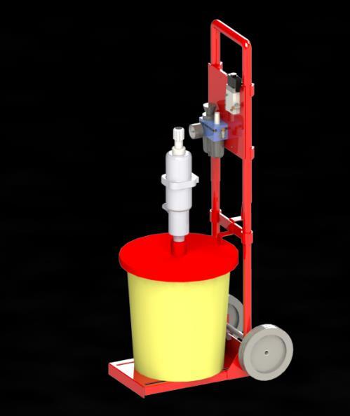 PMP-100 e PMP-100 PTO - Grease Dispenser Cart PMP-100 Grease dispenser cart complete with volumetric pump for regulation