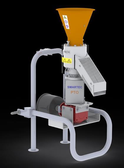 PLT-100 PTO - Pellet Mill with PTO Attack Required driving force Approx.