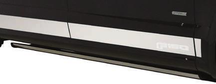 LICENSED ROCKER PANEL ROCKER PANELS Defend your truck from debris in style with these Chrome and Black Platinum rocker panels.