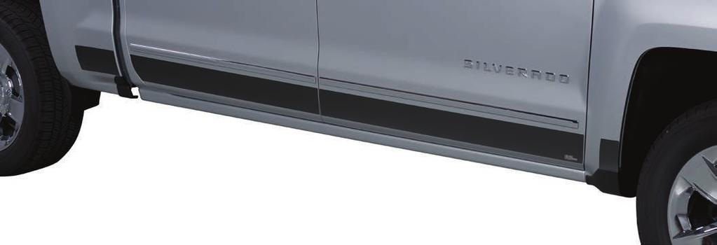 Most comprehensive coverage BLACK PLATINUM Made of premium Black Platinum 304 stainless steel Finish matches OEM trim Laser cut for clean, precise cut All edges are crimped for finished look Laser