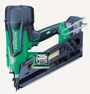 Powerful, gasless drives harder everytime Delivers power that drives nails consistently! Hitachi s ultra fast brushless motor is built using the most advanced brushless technology available.