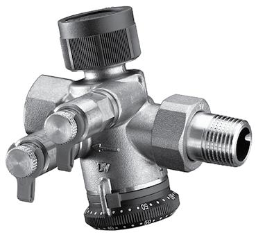 Cocon Q Pressure independent control valve 101 29 51 101 27 00 101 27 01 0 Drive Valve characteristic line Construction: The Cocon Q has a brass body and is alloyed to resist dezincification (DZR).