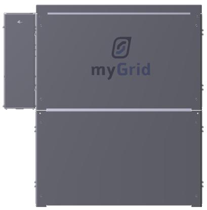mygrid Installation Overview There are two major parts to each kit:- SP PRO or SP PRO GO Interactive Inverter Charger Battery Enclosure including side mounted DC switchbox OR PLUS The battery