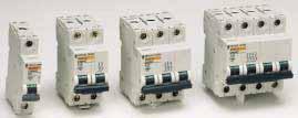C60H Isobar 4 outgoers miniature circuit breakers 1-63A Installation In Merlin Gerin Isobar 4 distribution boards Symmetrical DIN rail Direct panel mounting Isobar 4 pan assemblies 1, 2, 3 and 4 pole