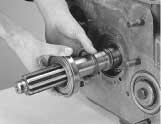 Transmission Overhaul Procedures - Bench Service 7. Install the Spacer Washer over the Input Shaft. With the Bearing External Snap Ring to the outside, position the bearing on the Input Shaft. 8.