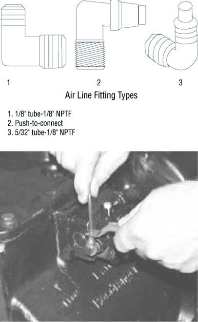 In-Vehicle Service Procedures How to Install the Air Lines and Hoses Special Instructions Make sure Air Lines and Hoses are not damaged. Install the Air Lines and Hoses at their proper location.