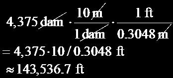 .096 yd 4. 50 m = 50.096 yd 54.68 yd m 4. 5 ft 44. 56 dm 0.48 cm ft 0 cm dm dam =,000 cm in..54 cm 50.48 dam,000 7.6 dam 560 in. =.54, 6.54 in..6 km 54. 87 mi = 87.6 km mi,47.57 km 55.