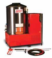HOT WAter pressure Washers 1800 SERIES n Natural Gas, Oil or optional LP-Fired n Belt Drive with 7-Year Warranty n Smart Relay Control provides control over run time, auto start/stop and shut down