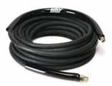 hotsy FOCUS ITEMS Tuff-Skin 1-Wire 4000 PSI Hose Hotsy branded bend black restrictor Wrapped impression, maximum oil resistant tube and cover with black hose guard, both ends 20% greater flexibility