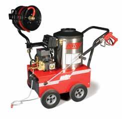 Electric Powered HOT WAter pressure Washers 500 SERIES and Model 680SS n Oil-Fired or LP-Fired n 115V/1PH n 1725 RPM Direct-Drive Pump n 7-Year Pump Warranty Model 555SS (Shown with optional hose