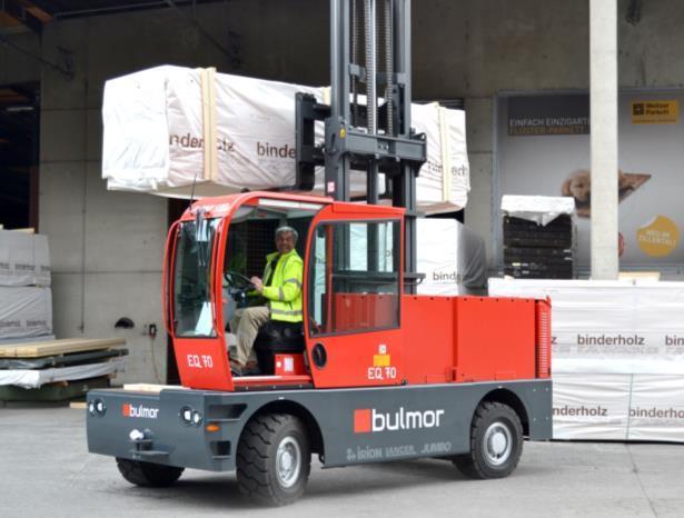 Binderholz GmbH [Salzburg] Electric powered lift truck Replacing a fuel powered lift truck with an electric powered
