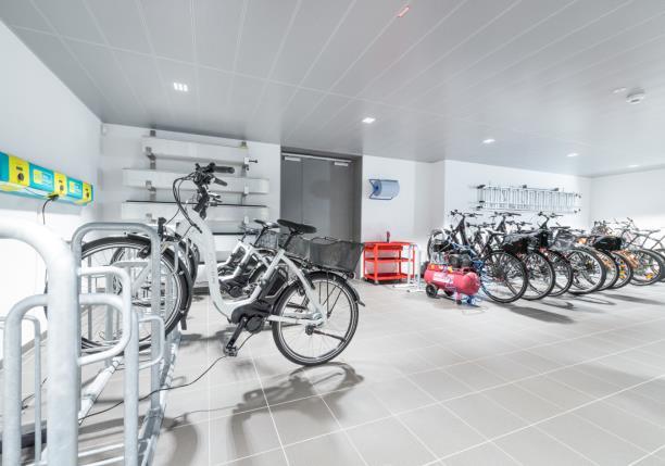 Berger Logistik [Tyrol] Employee mobility Bike activities bike parking area in the underground