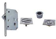 Locks for sliding doors / Set includes square deadbolt and pull handle / To be used on 35-40mm door thickness / Round corner.