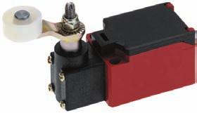SQZ Position determination Mechanical limit switch Limit switch with angle lever Compact design Material: Thermoplastic, fully insulated Max. voltage 250 V AC Max. switching current 6 A Max.