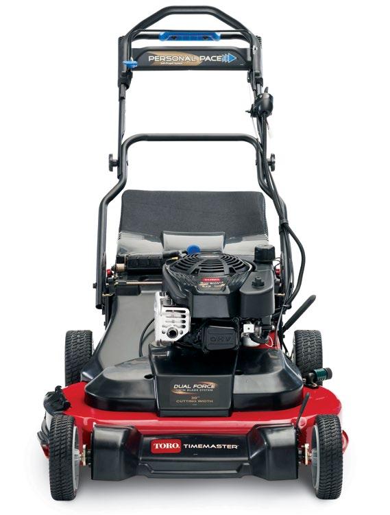 EASILY COLLECT GRASS AND LEAVES By simply raising the mower to the highest setting above your grass to shred and collect. OHV/OHC ENGINES Are lighter and quieter with reduced emissions.