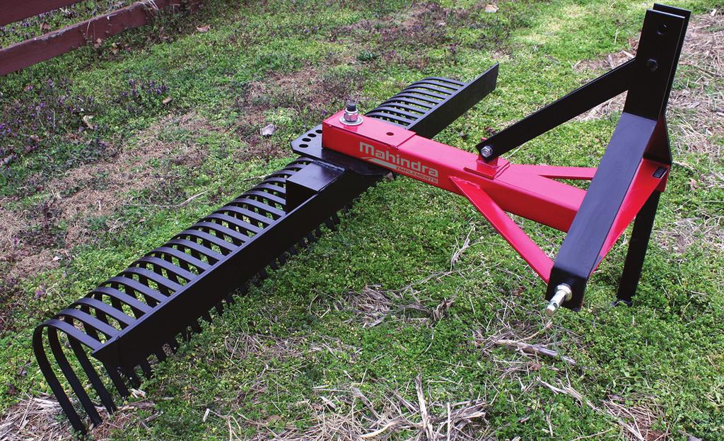 Standard Duty Landscape Rakes 4 angle positions both forward and reverse 4/16 X 1 tempered nes Standard Duty Main frame 4 X 4-5/15