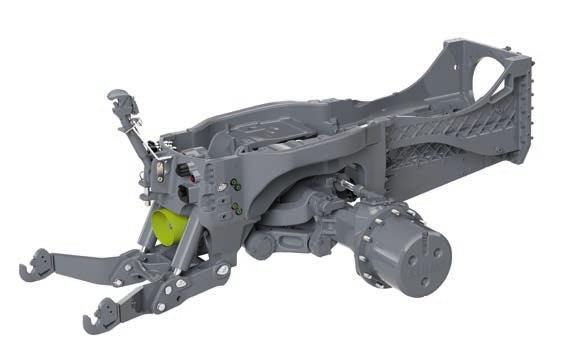 The engine is housed in a strong frame section with an integrated engine oil sump which perfectly absorbs