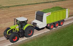 CLAAS tractor concept. 400 hp for real. Long wheelbase compact design. To transfer 400 hp to the ground, the design must be just right.