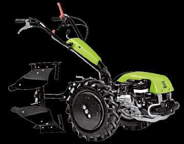 It contains large diameter wheels, adjustable extensions, 180 turn-wrest plough and weights.