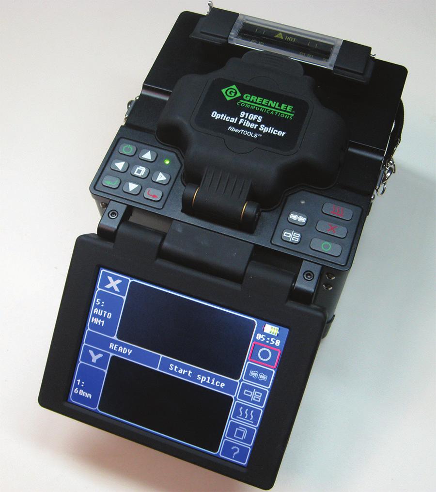 INSTRUCTION MANUAL 910FS Optical Fiber Fusion Splicer Read and understand all of the instructions and safety information in this