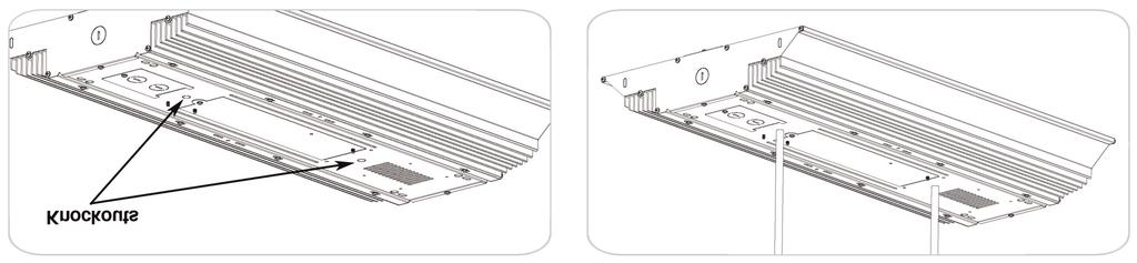 Operating Instructions MaxLite LED Linear HighBay Fixtures Mounting Instructions CAUTION: Turn off electrical power at fuse or circuit breaker box before wiring fixture to the power supply.