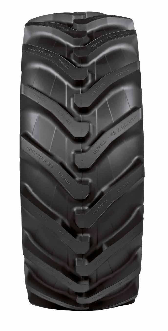 Excellent resistance to abrasion and wear The innovative TH400 tread pattern has been engineered and designed to maximize abrasion and wear resistance, boosting the overall strength and mileage of