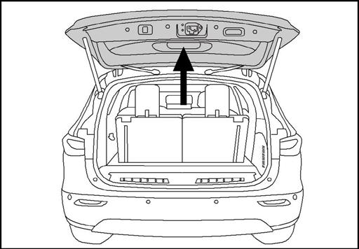 Carefully pull up the bottom portion of the hatch door welt strip. Fig. 3 3.