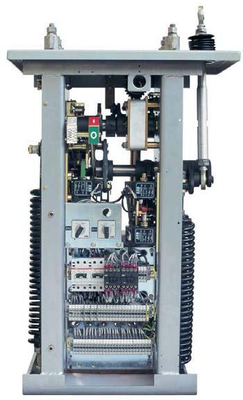 Design The circuit breaker poles include the breaking unit, the current transformers, the ceramic or composite support insulator and the pole linkage housing.