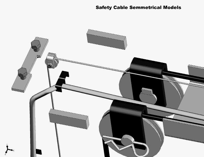 Fig 15 Fig 16 Note: Assymetrical models have an additional safety pulley to route the cable out