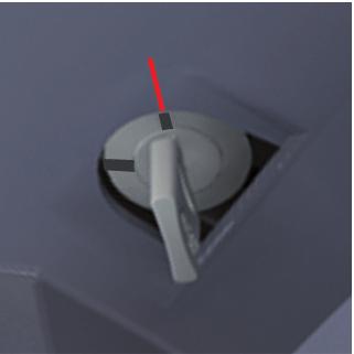 Key locking system A key locking system above the storage compartment protects the Wallbox Pure against unauthorised use: The key (1) can be removed in two positions (2): Unlocked Normal operation