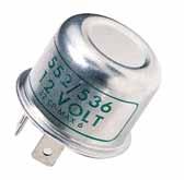 Design Thermal: Thermal (Bi-Metal) flashers are a mechanical device that operate through the heating and cooling of a bi-metal strip, opening and closing the contacts, causing the lamps to flash.
