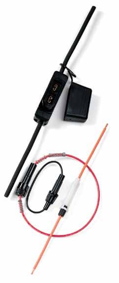 Supplied with two 6" wire leads of 6 gauge black wire. Includes protective cover for harsh environment and mounting hole for easy firewall installation.
