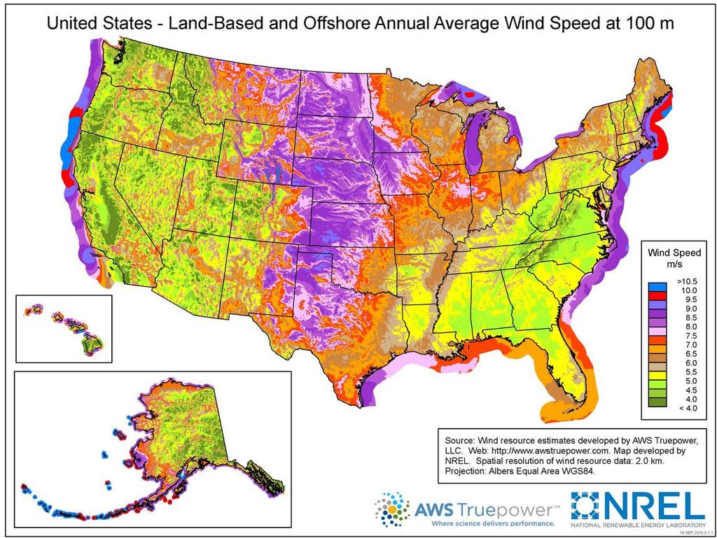 wind energy electricity generation by 2030 proposed by