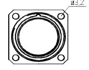 Part Number HC- x x x x x x x x x x x desired connector insert (26 or 28 positions) 2 3 0 0 front mount with gasket 4 holes 3.