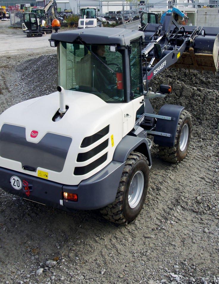 EFFICIENT WORK THE ENGINE The Schaeff TL120 wheel loader is powered by an engine which conforms