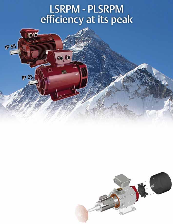 Weight kg Compact size Specific output power Asynchronous motors η % LSRPM - PLSRPM Energy savings Efficiency Power kw LSRPM -