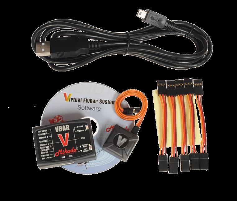 1. Items needed for first installation VBar, with sensor connected, CD and Mini USB cable Transmitter