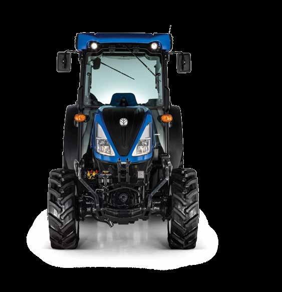 They also provide Automatic Traction Control and available front three-point hitch and PTO for greater versatility between the narrow rows of orchards and nut groves.
