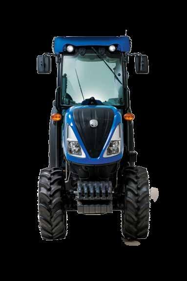 The T4V weight and long wheelbase allow these tractors to pull heavy loads and power up steep inclines.