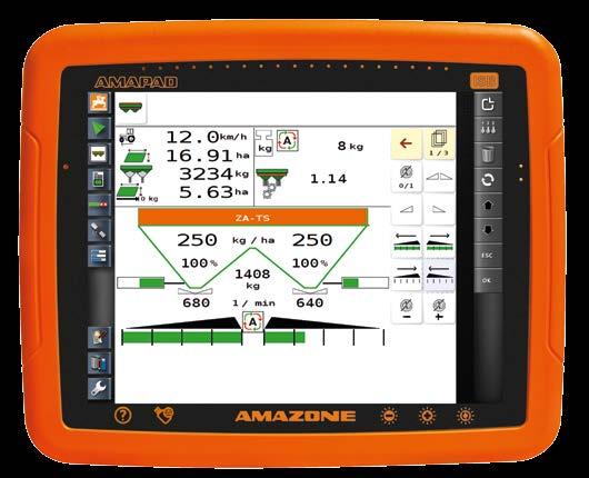 CCI terminal AMAPAD 36 37 AMAPAD An especially comfortable method of controlling agricultural machinery The new dimension in control and monitoring With the AMAPAD operator terminal, AMAZONE offers
