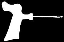 Pistol Grip Handle : 4400016 : 85gms Side Split Needle 8" in